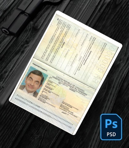 Tanzania passport PSD